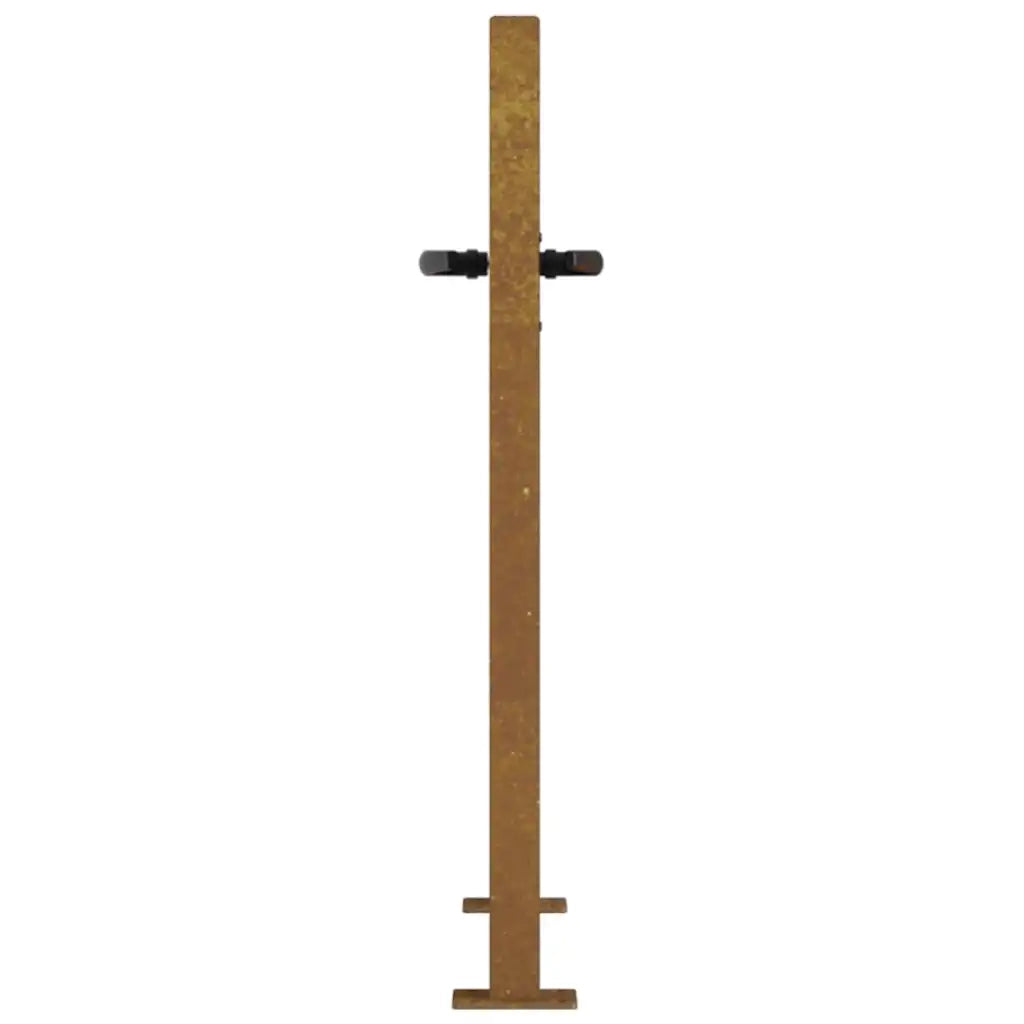 Cancello da giardino 100x75 cm in acciaio Corten con design ad albero 153160