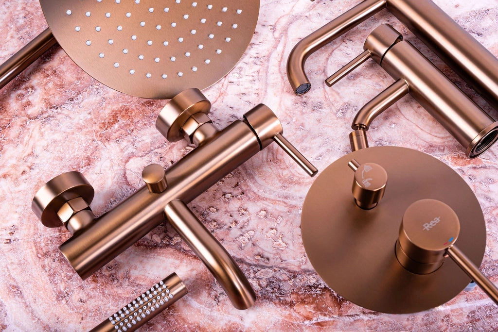Rubinetto Da Vasca Rea Lungo Copper Brush