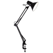 Lampada scrivania a morsetto nera E27 WORKER 325150 Polux