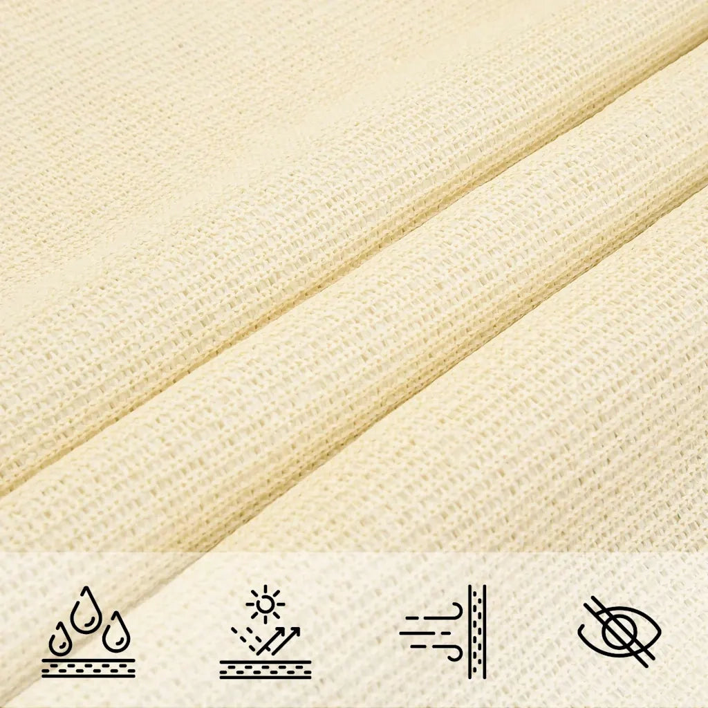 Vela Parasole 160 g/mÂ² Crema 3x5 m in HDPE
