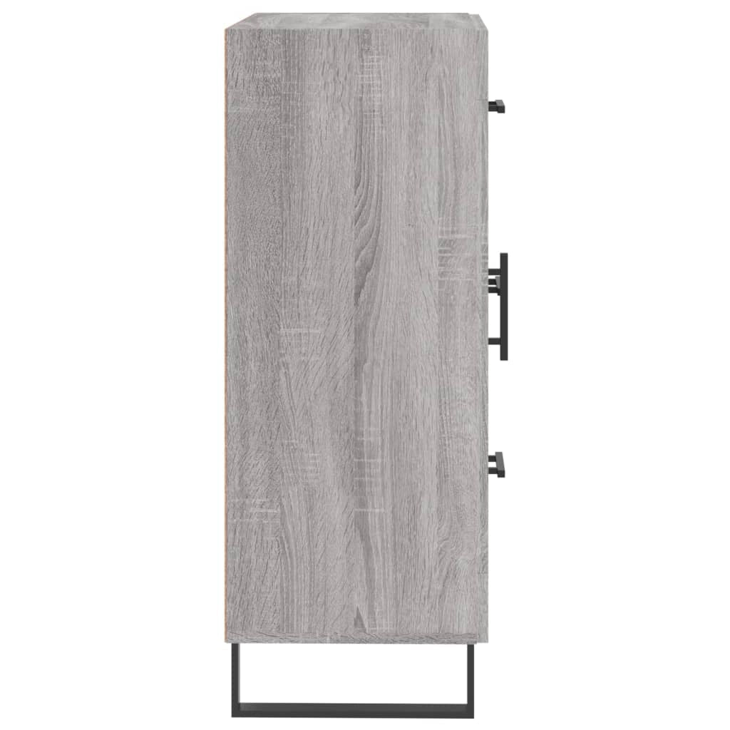 Buffet credenza cassettiera armadio mobile contenitore organizer cucina soggiorno Sonoma 69,5 x 34 x 90 cm legno ingegnerizzato grigio 02_0036470