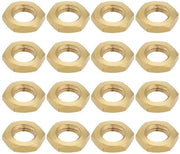 Zeskantmoer in Messing - Binnendraad - Lampenhouder - 30 pezzi - Adatto per M10 x 1,0 mm - Zeskantmoer in Messing 6-kantmoer con 4 mm di spessore