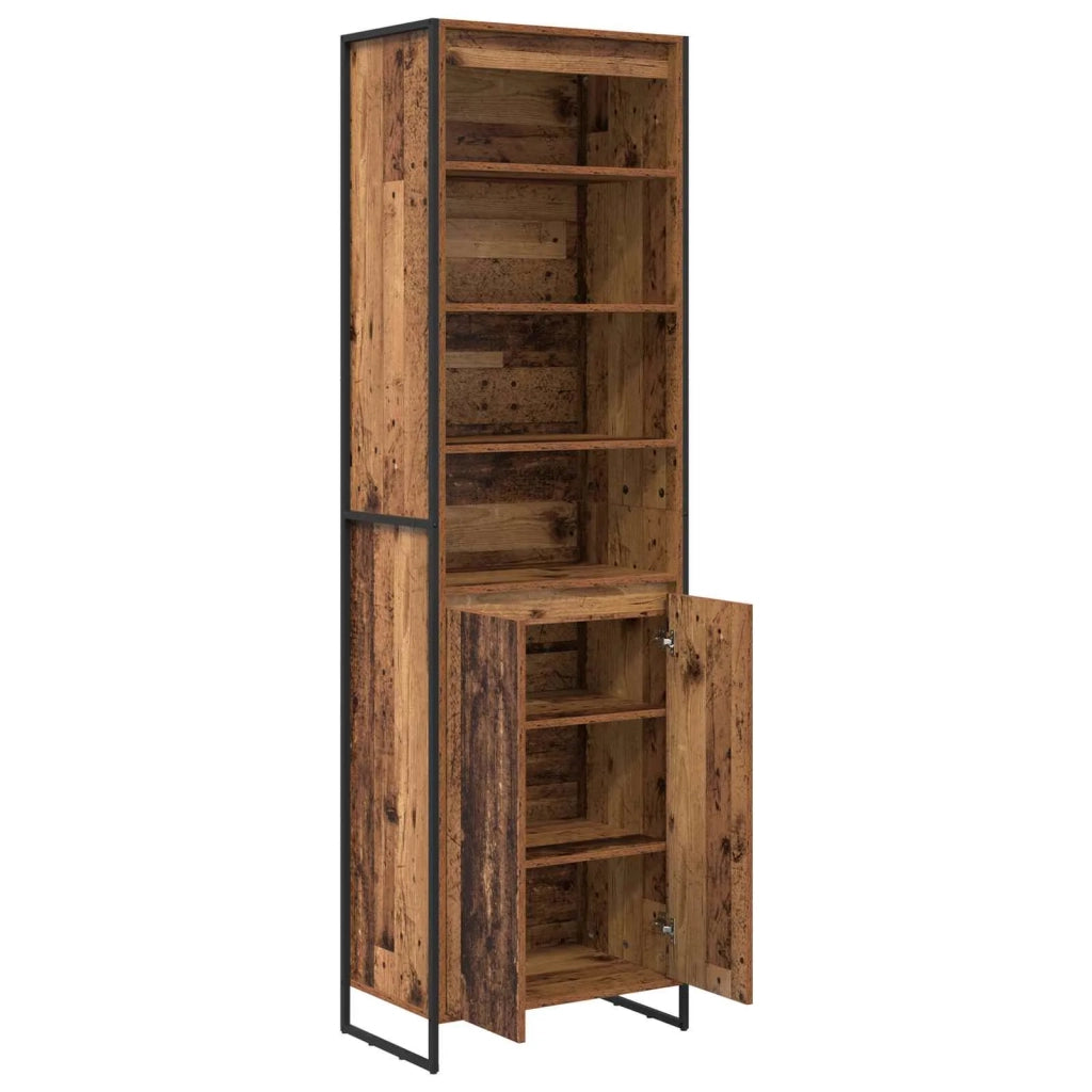Credenza | Armadi alti Legno vecchio 60 x 36 x 200 cm Legno multistrato