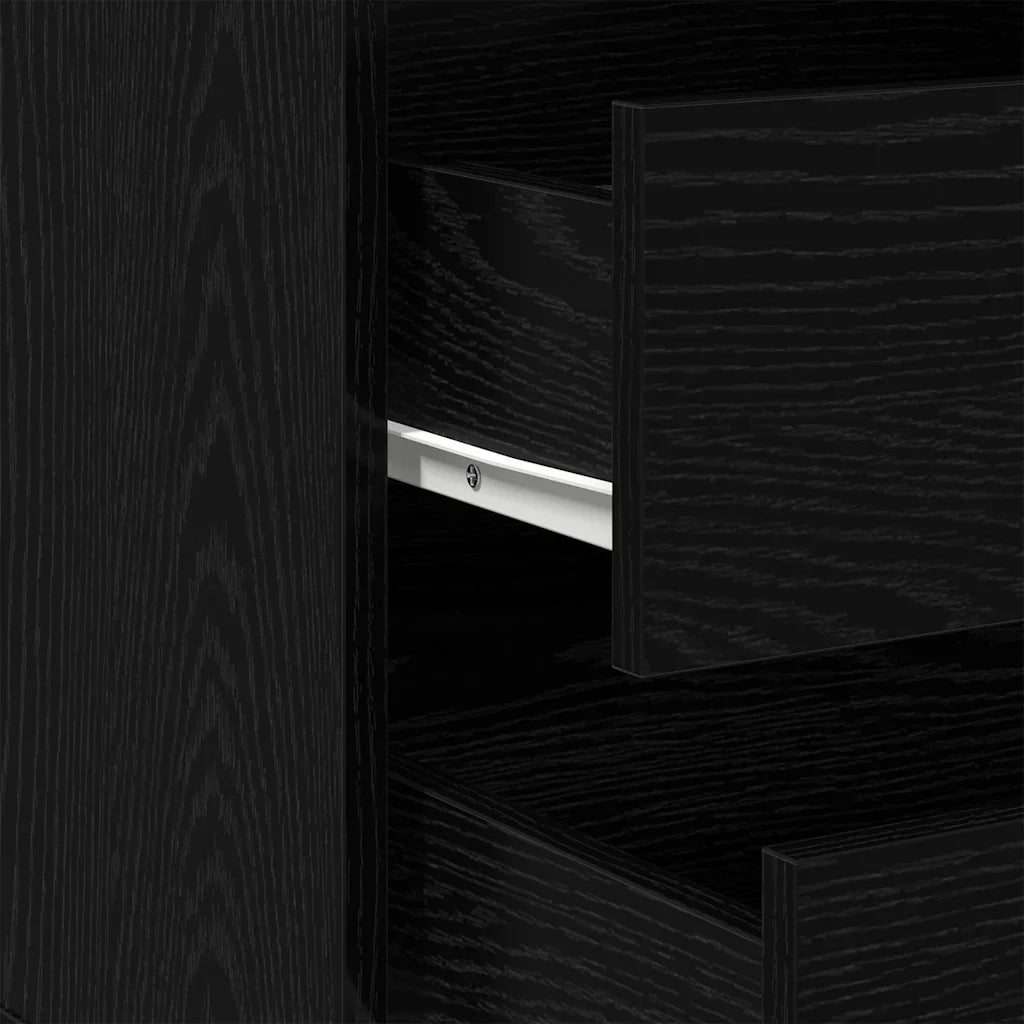 Mobile contenitore moderno con cassetti 60 x 41 x 58 cm in legno composito nero 02_0052155