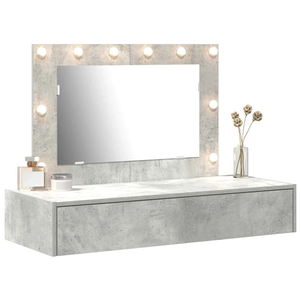 Tavolo da Trucco Grigio 100 x 40 x 70 cm Legno ingegnerizzato 865238