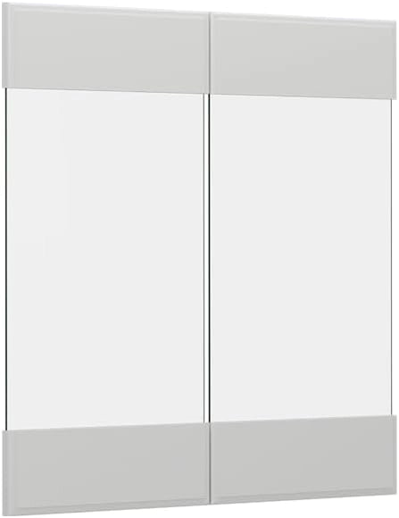 Frontale cucina R-Line, Bianco casa di campagna, 59.2 x 59 cm frontale del mobile per pensile con vetro