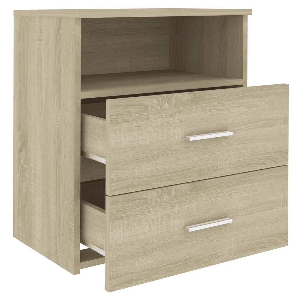 Comodini 2pz Rovere Sonoma 50x32x60 cm 803279