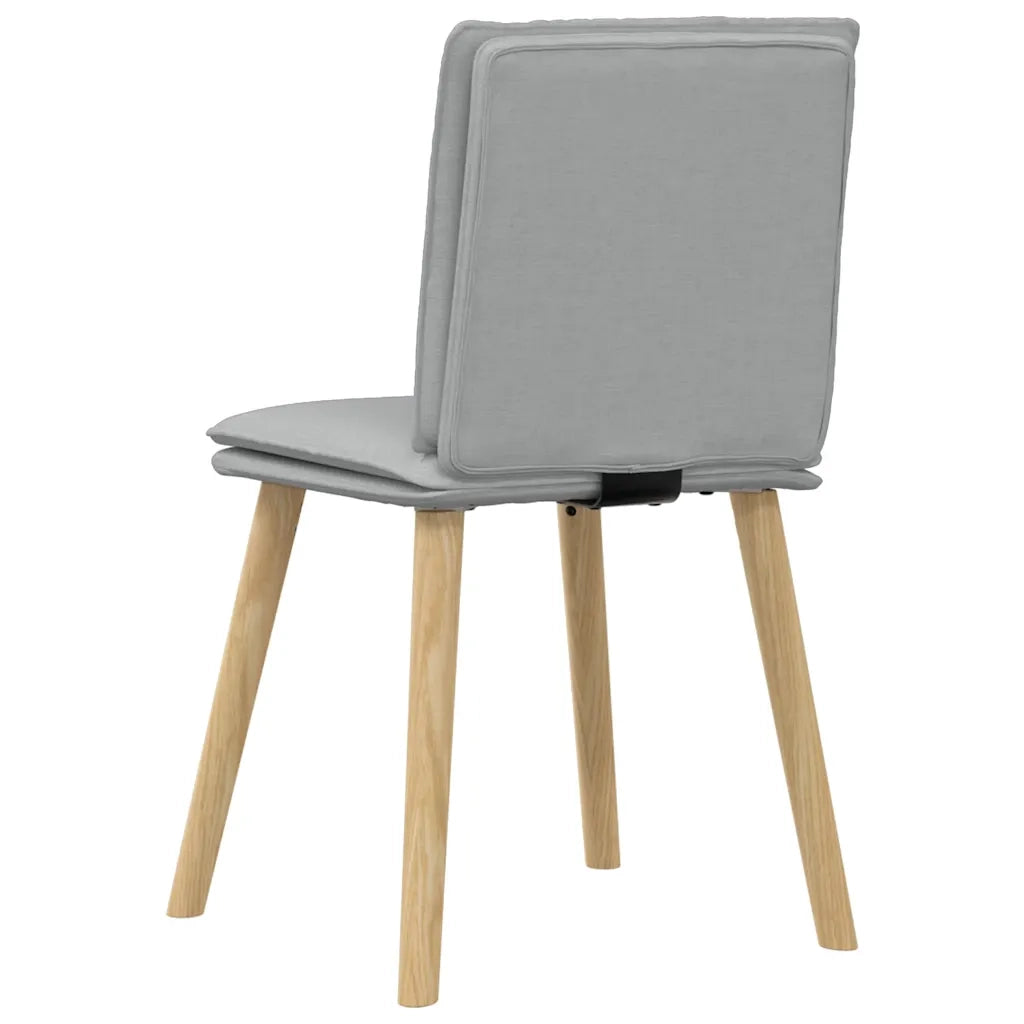 vidaXL Sedie da Pranzo 6 pz Grigio Chiaro in Tessuto