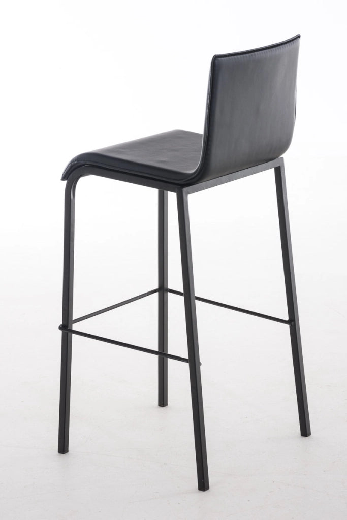 Sgabello Avola b78 similpelle nero