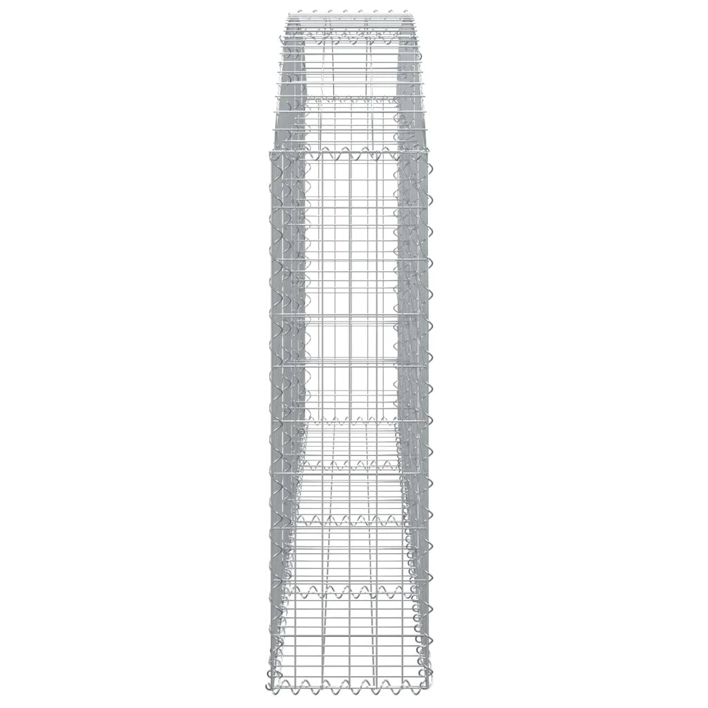 Cesto Gabbione ad Arco 200x30x100/120 cm Ferro Zincato 153465
