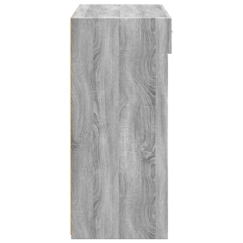 Buffet credenza cassettiera armadio mobile contenitore organizer cucina soggiorno Sonoma 80 x 42,5 x 93 cm legno ingegnerizzato grigio 02_0036540