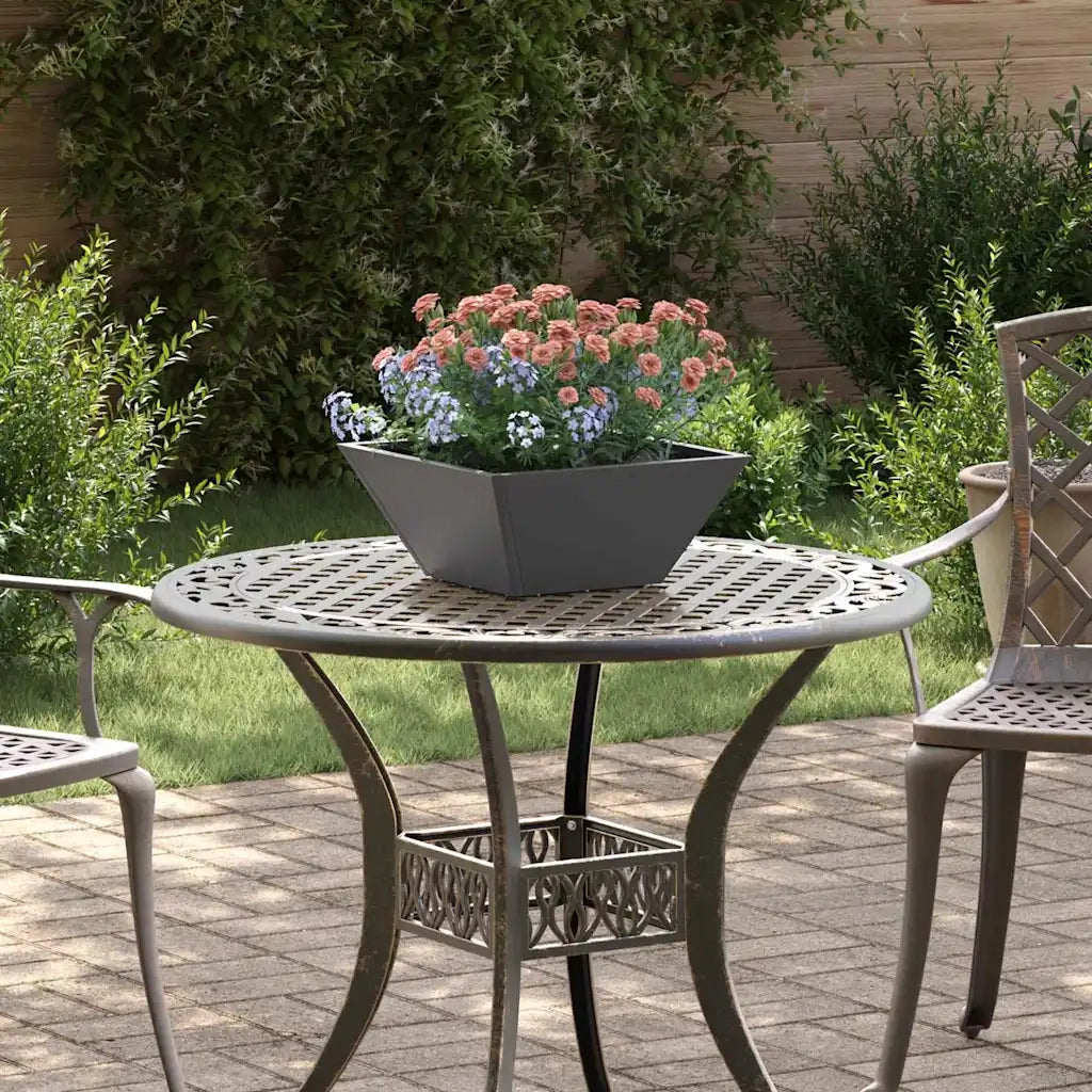 Fioriere | Cassetta per fiori | Vaso da giardino 5 pz Nero 35 x 35 x 15 cm