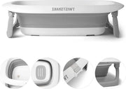 Badetto Portatile Ergonomico con Antiscivolo per Bambini e Piccoli - Bagno per Neonati e Bambini - Capacità 30L - 0+ Mesi - Modello: 0+ Mesi - Dimensioni: - Peso: - Colore: Grigio Bianco