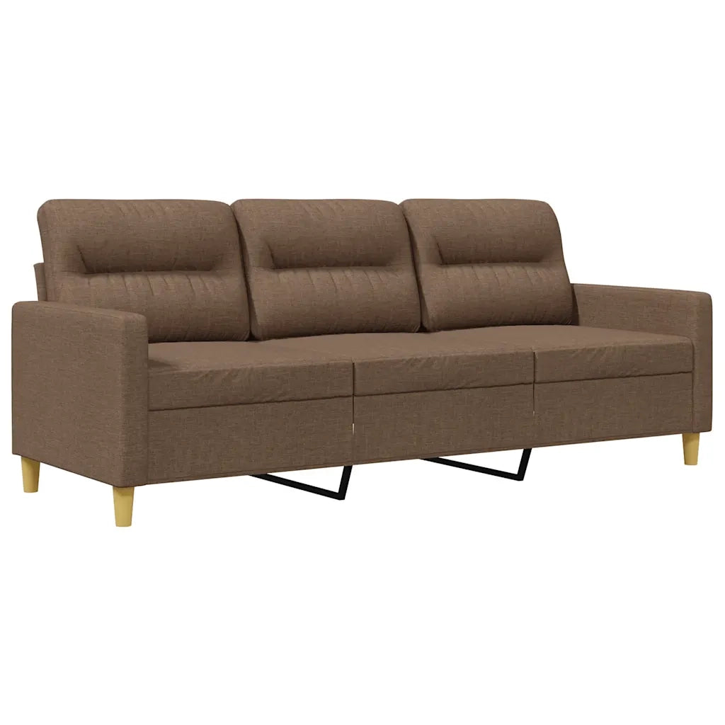 Divano a 3 Posti Marrone 180 cm in Tessutocod mxl 128689