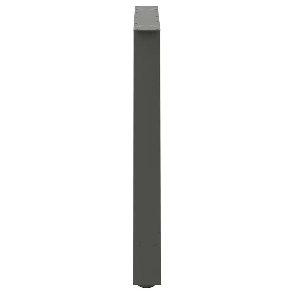 Gambe per tavolo da pranzo a forma di A 2 pz Antracite 100x(72-73) cm Acciaio 4012866