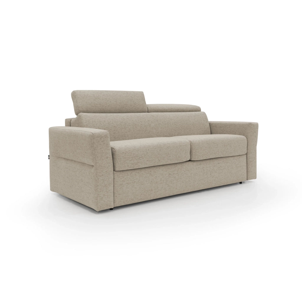 Avalon Divano letto con materasso H18 180 cm (mat. 120x197 cm) beige