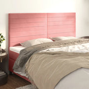 Testiera Rosa 160x5x118/128 cm Velluto 3116531