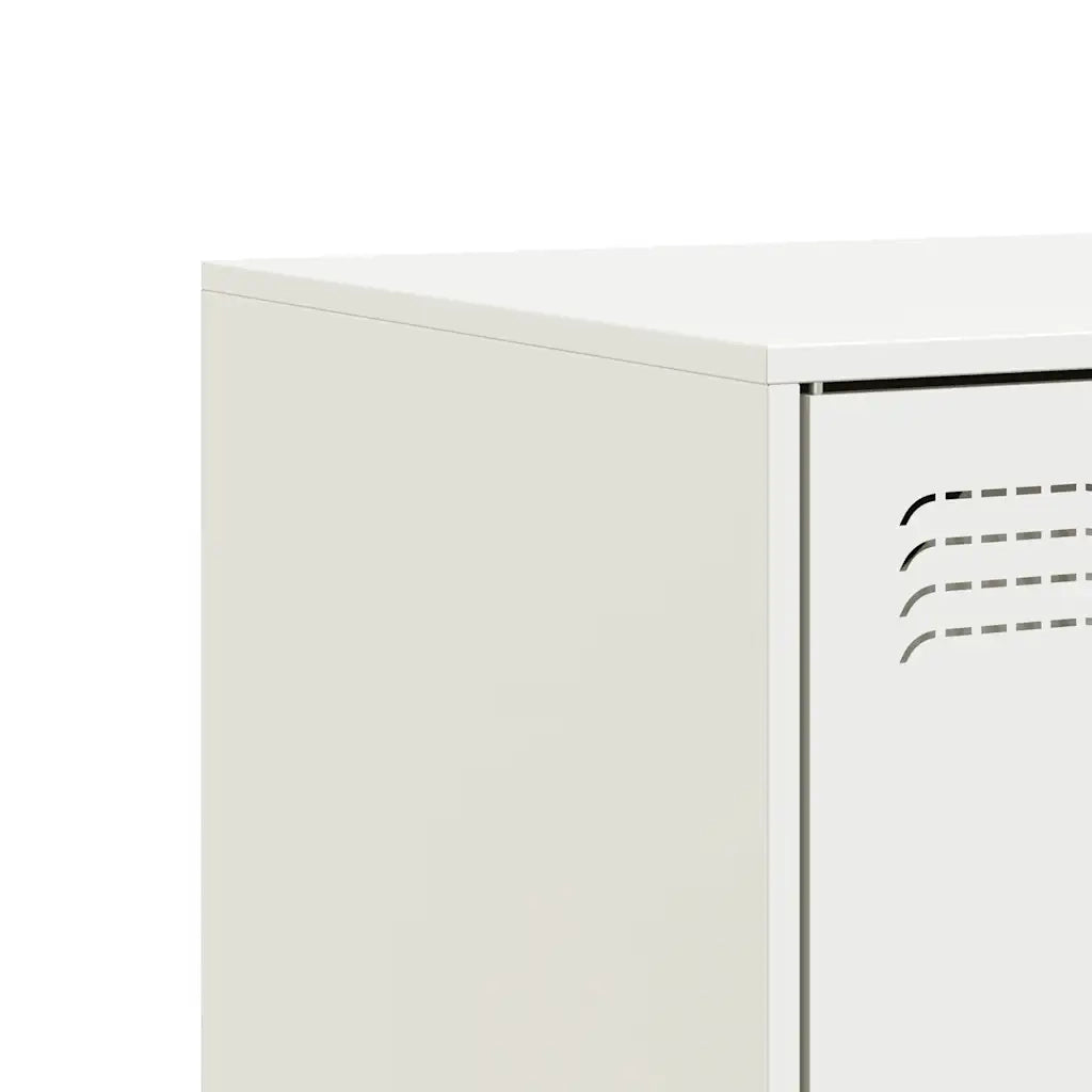 Mobili TV 2 pz Bianchi 67x39x44 cm in Acciaio