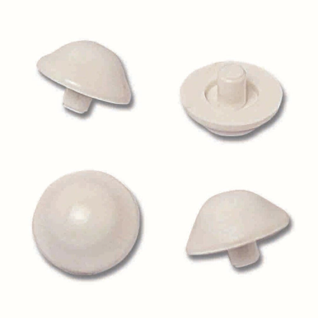 Paracolpi Per Sedile Wc Ø Mm 22X9H Con Perno Set 5 Pezzi - Idrobric