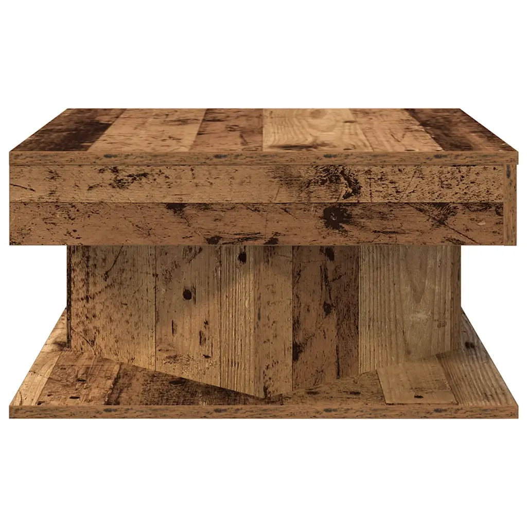 Tavolino da Salotto Legno Antico 55x55x30 cm Legno Multistrato 856632