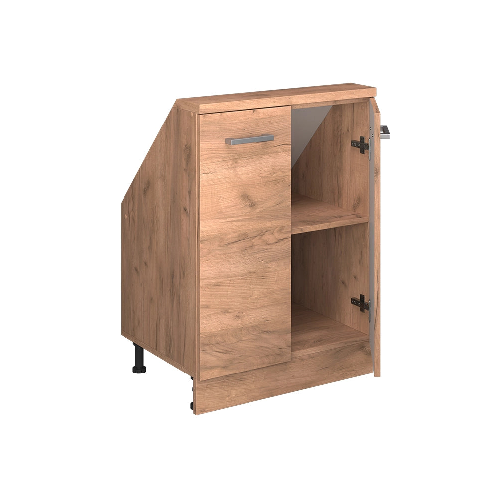 Mobile cucina sottotetto R-Line Rovere dorato/Rovere dorato 60 cm con 2 porte Vicco