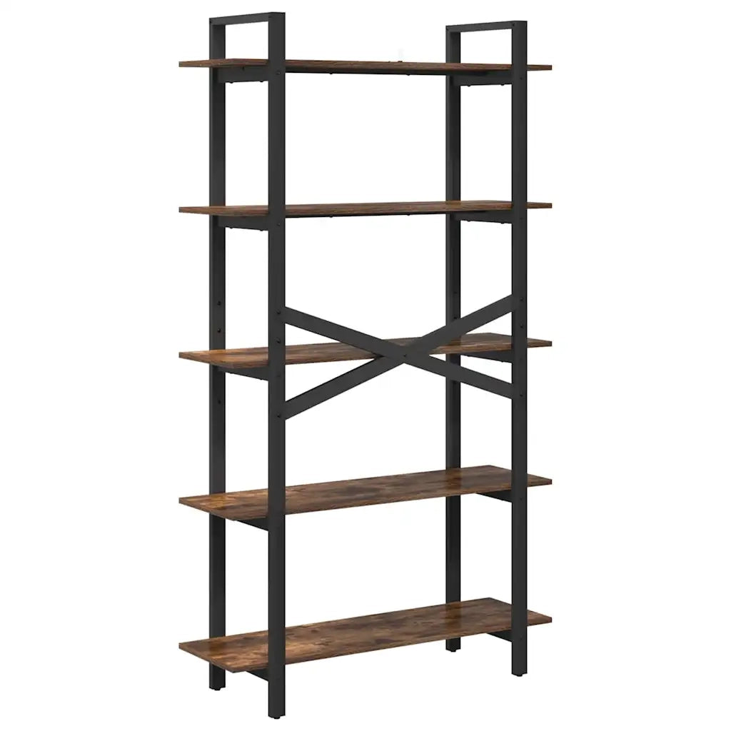 Libreria Rovere fumé 100 x 33,5 x 178 cm Legno multistrato 883936