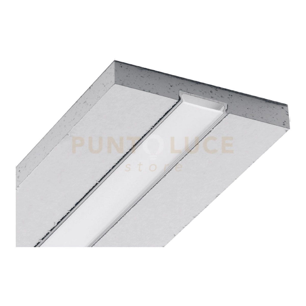 MASSA G- PROFILO INTEGRATO IN CARTONGESSO SP.12,5MM SEZIONABILE AD INCASSO COLORE ARGENTO MT2