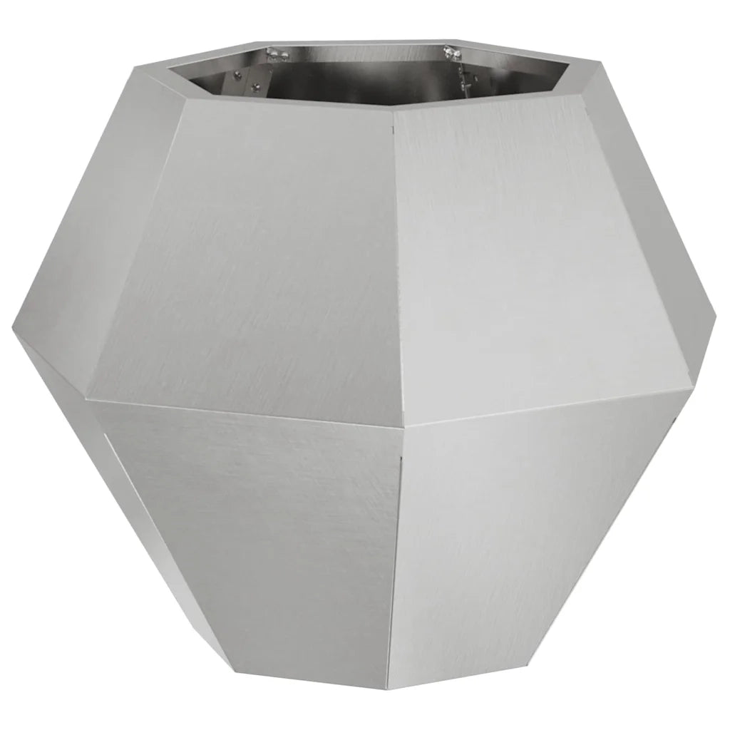 Fioriera | Cassetta per fiori | Vaso Argento 50 x 50 x 40 cm Acciaio inossidabile
