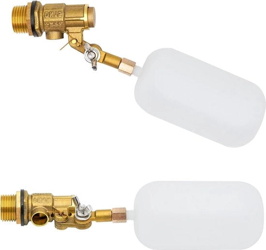 Vitello di regolazione 1/2 pollice con valvola in plastica - Valvola per contenitore acqua cani - Rubinetto a sfera con regolazione di estensione per acquari raccoglitori irrigazione.