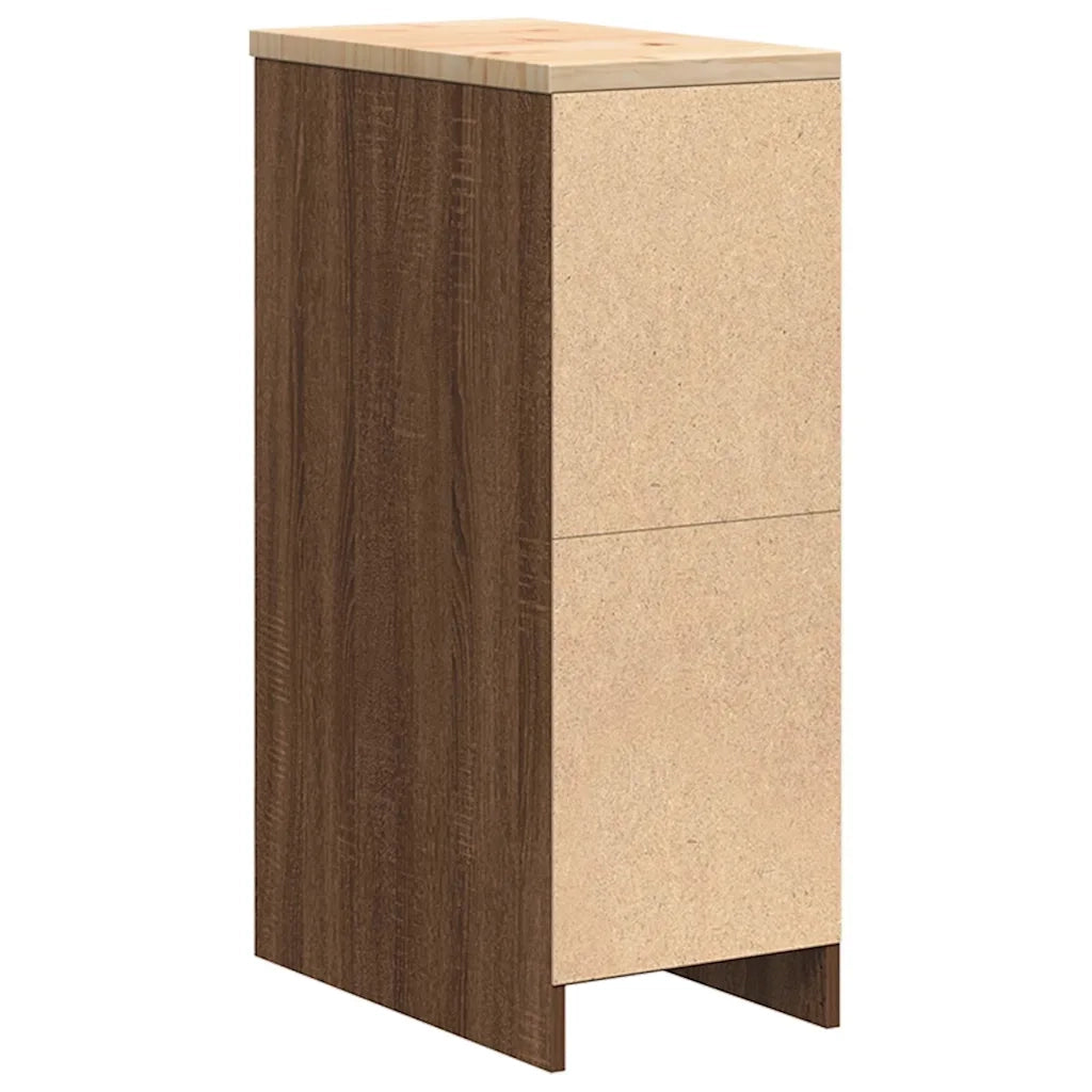 Armadietto per Garage in Rovere Marrone 30x51x85 cm CFW3673908
