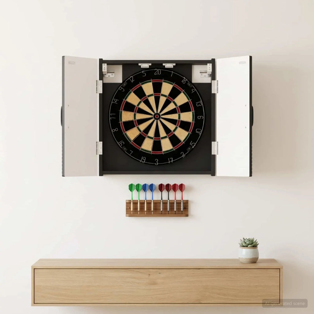 Armadio per Dartboard UTRECHT Nero 52,5 x 10,5 x 53,5 cm 897766