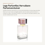 Diffusore di profumo 50 ml - Navicella - Portatile - Alluminio/Vetro - Spray delicato - Design unico - Fiala di profumo