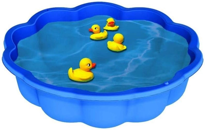 sabbiera per bambini con coperchio grande gatto plastica bambini con coperchio azzurro misure 76 cm di diametro 21 cm al