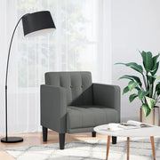 Divano Sedia con Braccioli Grigio Scuro 53 cm in Tessuto 4100544