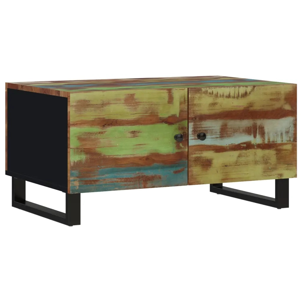 Tavolino Soggiorno 80x50x40 cm Massello Recupero e Multistrato cod mxl 9915