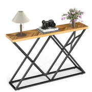 Tavolo consolle 140 x 29,5 x 90 cm ampio spazio di archiviazione design industriale MDF marrone 20_0019992