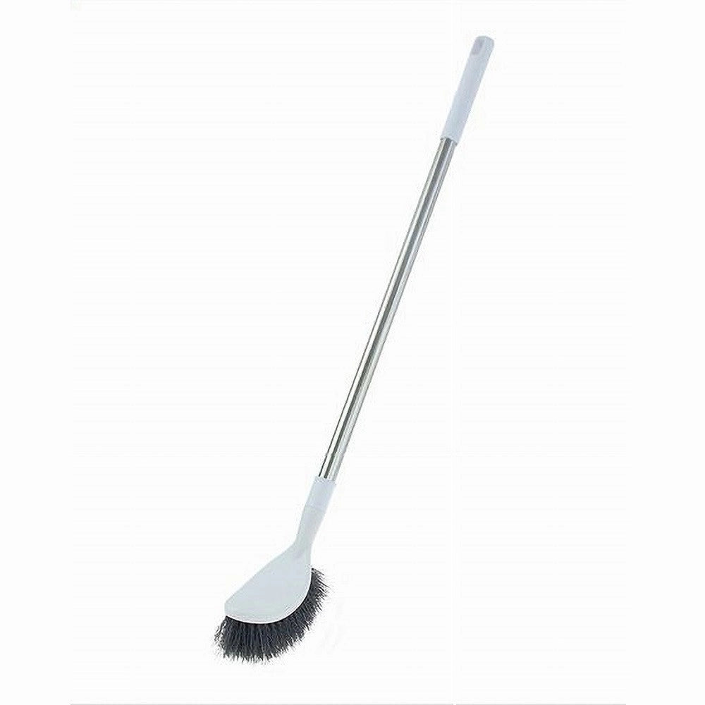 Trade Shop - Scopino Spazzola Wc Bagno Pulizia Profonda Con Manico Lungo Gancio 64 Cm 87622 -