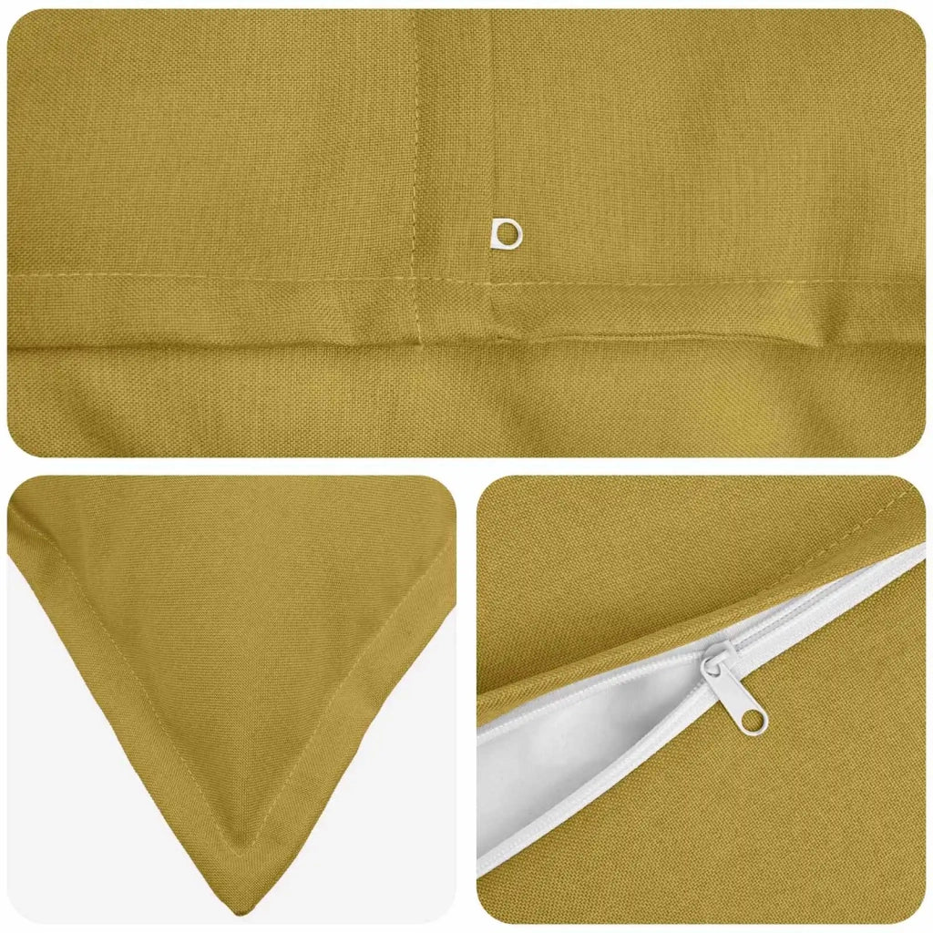 Cuscino con cuscino HOUTEN Verde chiaro 40 x 145 cm Lino 934283