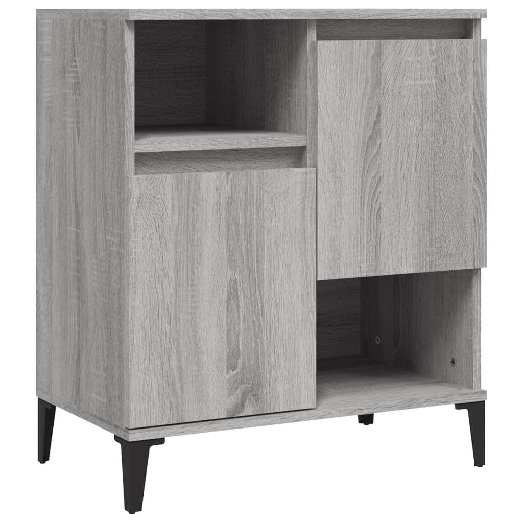 Buffet credenza cassettiera armadio mobile contenitore organizer per cucina soggiorno salotti set da 2 Sonoma 60 x 35 x 70 cm legno ingegnerizzato grigio 02_0036966