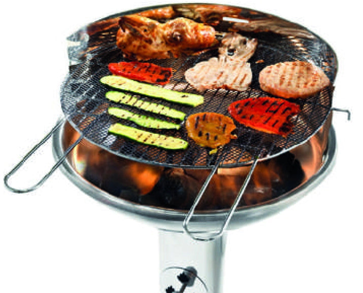 Ompagrill BARBECUE INOX VENUS 480 PRO SYSTEM griglia acciaio cromato Ø cm. 44 - H cm. 89