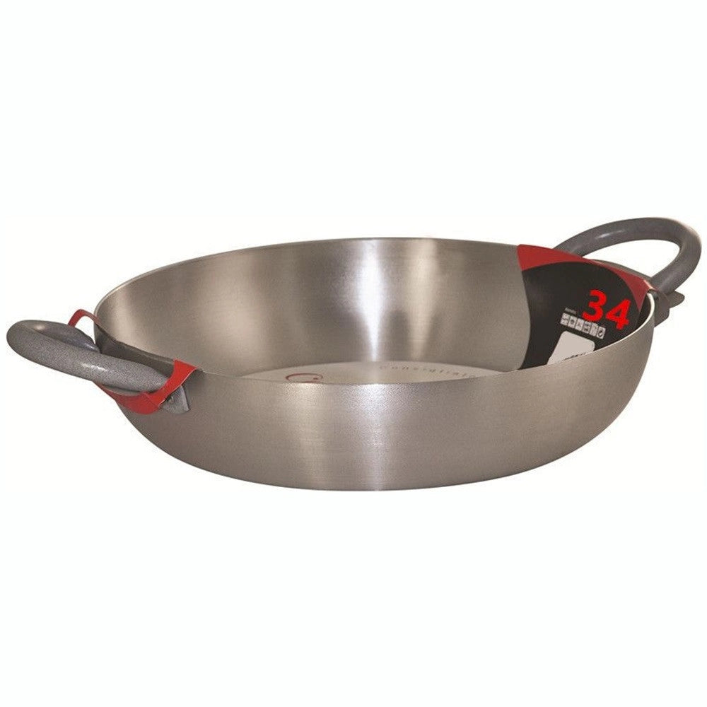 Trade Shop - Tegame In Alluminio Pentola Con Doppio Manico Soft Touch Ergonomici Da ø22 A 40cm Cucina -