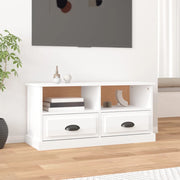 Mobile Porta TV-Mobile per TV-Credenza TV Bianco Lucido 93x35,5x45 cm Legno Multistrato
