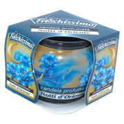 Trade Shop - Set 2pz Candela Profumata Alle Notti D'oriente Vasetto Vetro Decorato Ambienti 85gr 473861 -