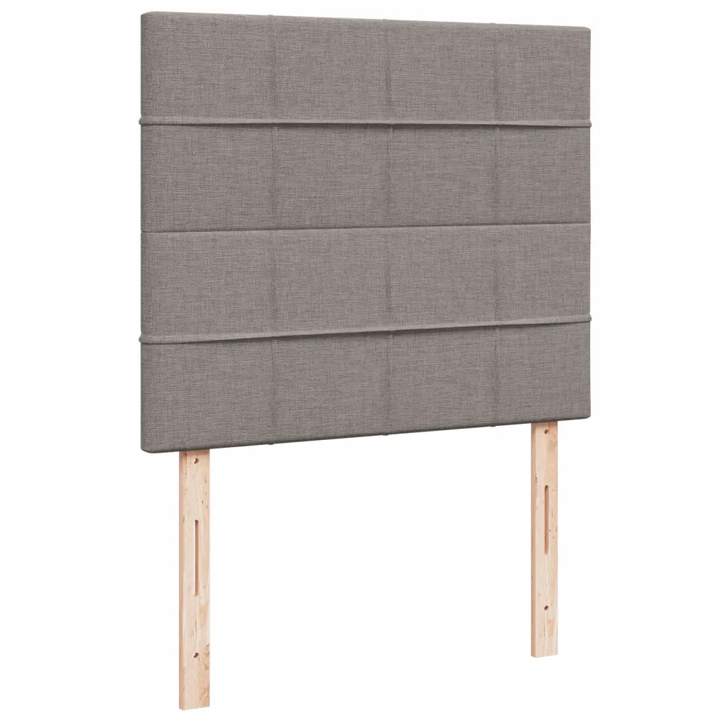 Giroletto a Molle con Materasso Tortora 120x190 cm in Tessuto
