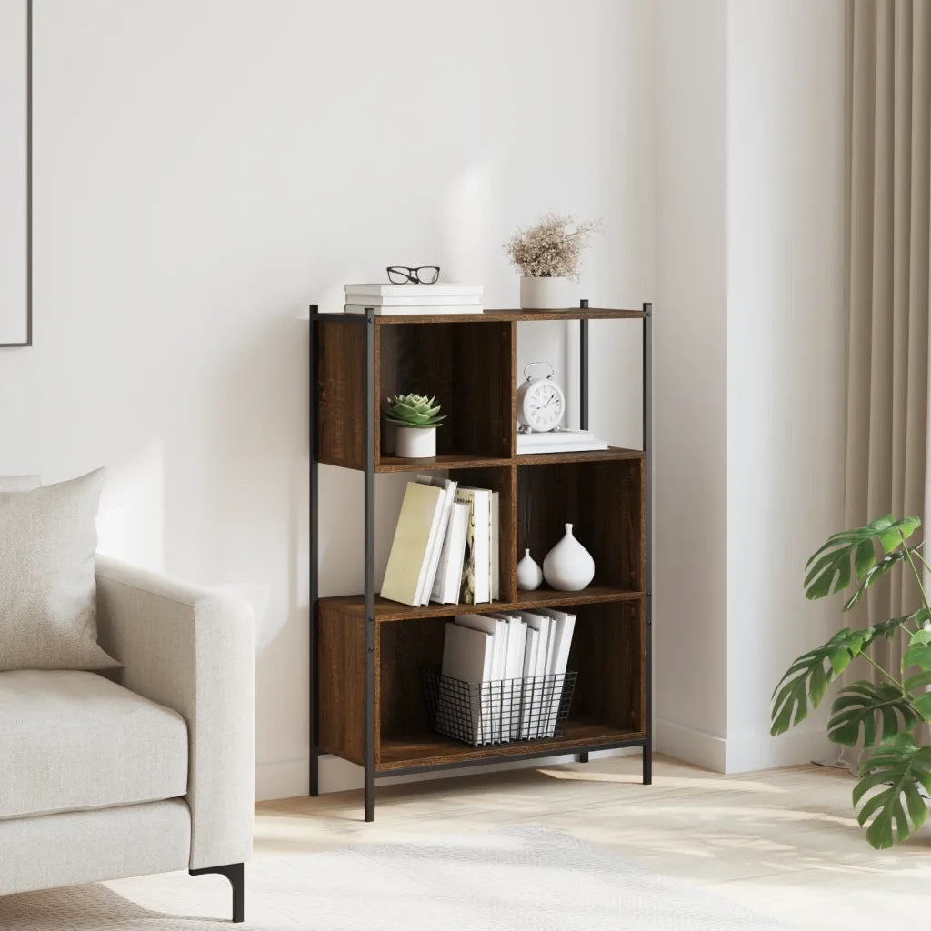 Libreria Rovere Marrone 72x28x109 cm in Legno Multistrato 838887