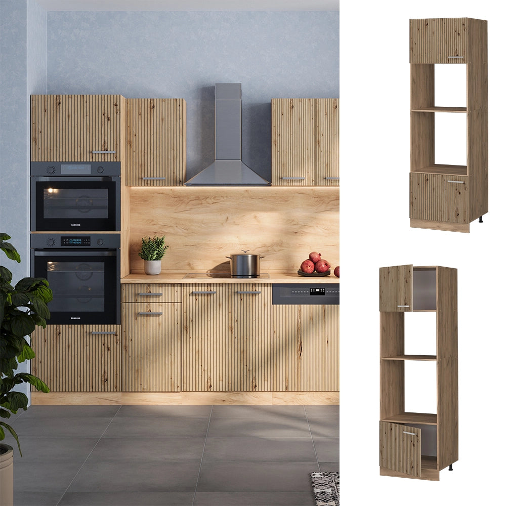 Vicco Set mobili bagno Rovere artigianale 60 cm
