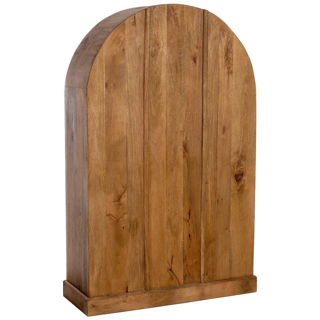 Armadio in legno marrone e bianco con 2 ante, 112x41x181h cm