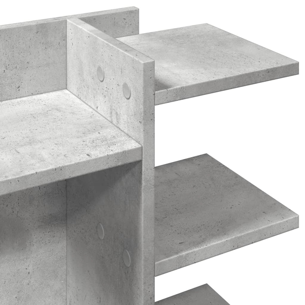 Mobiletto portaoggetti per ufficio 42 x 21,5 x 42 cm in legno ingegnerizzato Grigio cemento 02_0043565