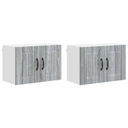 Pensile da cucina | Armadietto a muro LUCCA 2 pz Grigio Sonoma 60 x 31 x 40 cm