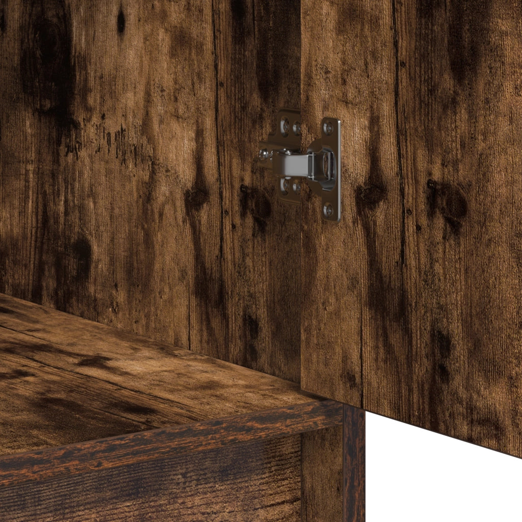 Sideboard in rovere affumicato 40x41x75 cm in legno ingegnerizzato